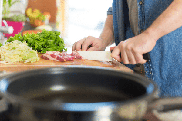 Man cooking in the kitchen