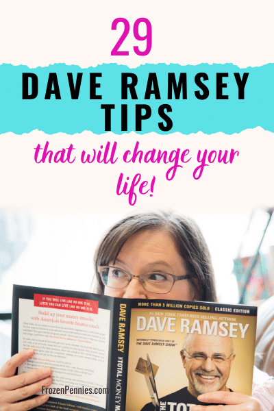 Pinterest pin Dave Ramsey tips