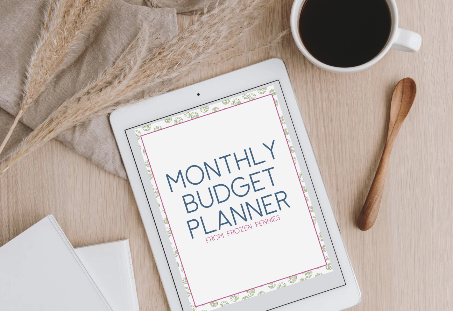 Free budget planner frozen pennies