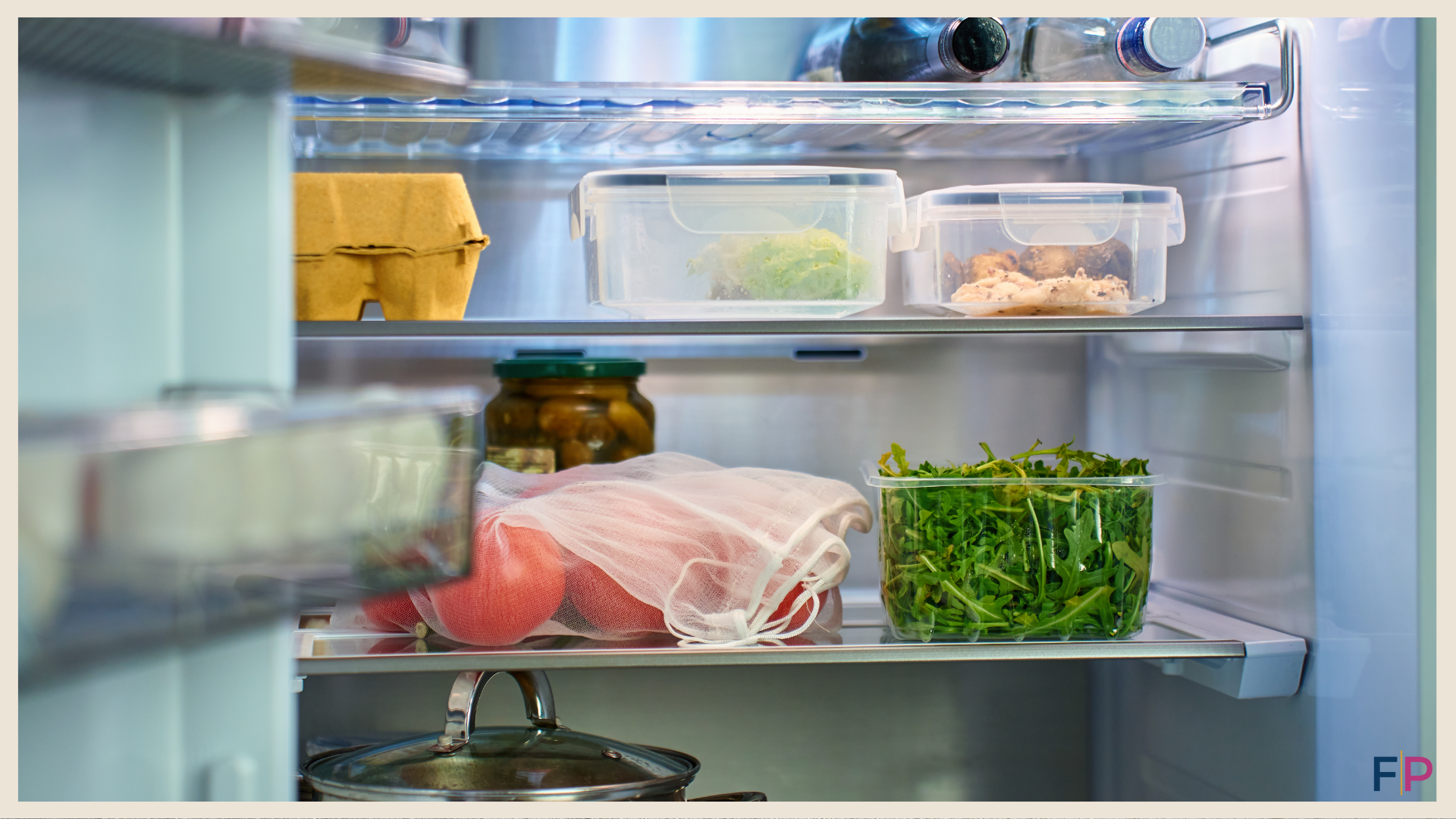 Various food in a fridge